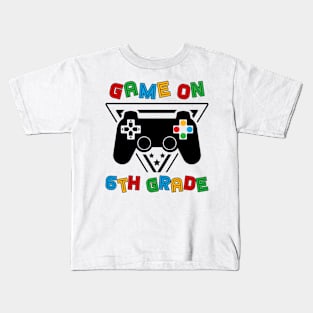 Back To School Game On 6th Grade Funny Gamer Kids Boys Kids T-Shirt